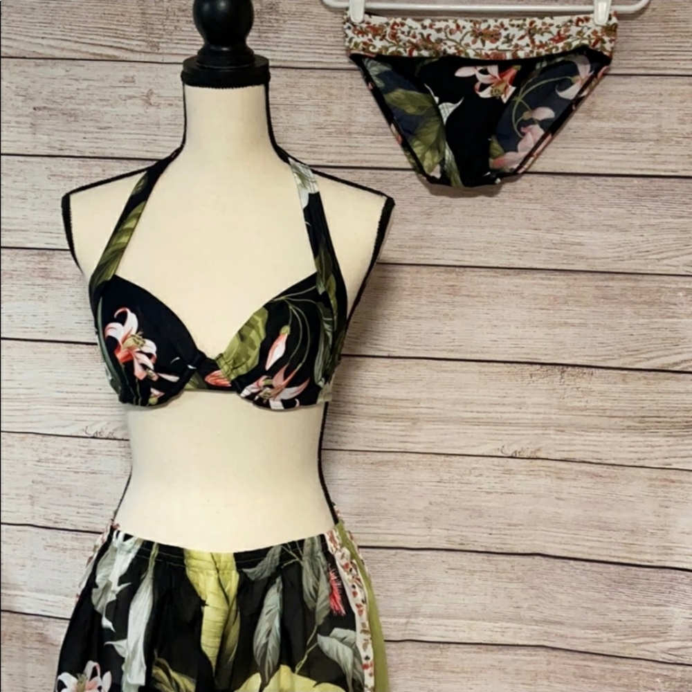 Tommy Bahama 3 pc. bikini swimsuit cover-up small